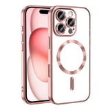 Apple iPhone 16 Pro Kılıf Kamera Korumalı M-safe Wireless Şarj Özellikli Zore Demre Kapak Sierra Mavi