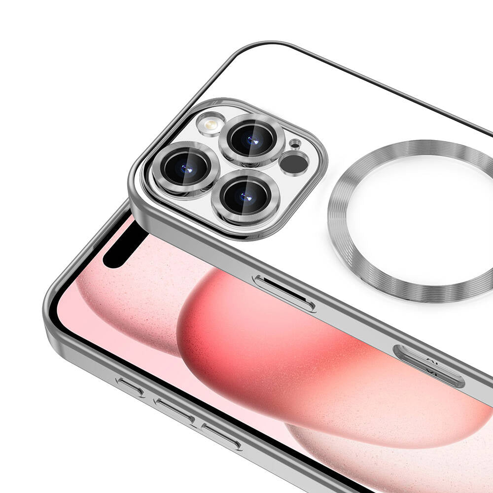 Apple iPhone 16 Pro Kılıf Kamera Korumalı M-safe Wireless Şarj Özellikli Zore Demre Kapak Koyu Yeşil