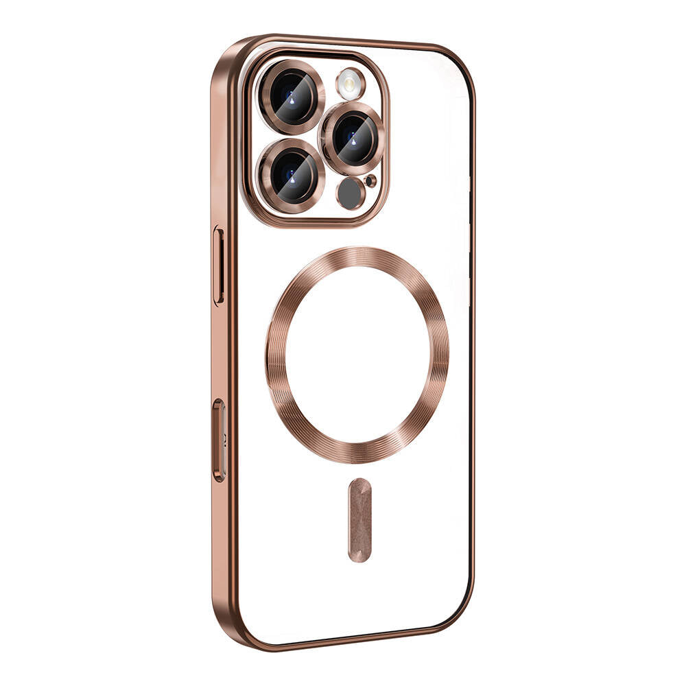 Apple iPhone 16 Pro Kılıf Kamera Korumalı M-safe Wireless Şarj Özellikli Zore Demre Kapak Koyu Yeşil