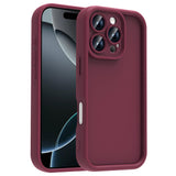 Apple iPhone 16 Pro Kılıf Kamera Korumalı Zore Ananas Kapak Mürdüm