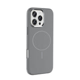 Apple iPhone 16 Pro Kılıf M-Safe Şarj Özellikli Metal Kamera Çerçeveli Zore Edi Silikon Kapak Siyah