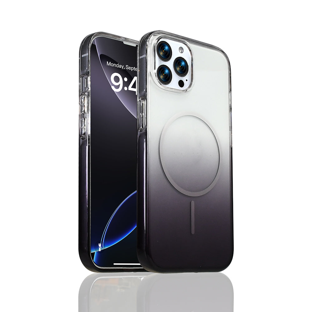 Apple iPhone 16 Pro Kılıf M-Safe Şarj Özellikli Zore Septik Silikon Kapak Turuncu