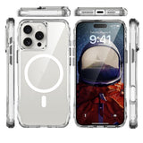 Apple iPhone 16 Pro Kılıf M-safe Şarj Özellikli Airbagli Şeffaf Zore İncek Kapak Şeffaf
