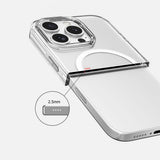 Apple iPhone 16 Pro Kılıf M-safe Şarj Özellikli Kamera Korumalı Zore Kripto Kapak Şeffaf