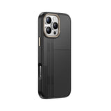 Apple iPhone 16 Pro Kılıf M-safe Şarj Özellikli Karbon Fiber Görünümlü Zore Antina Kapak Gri