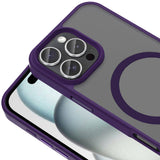 Apple iPhone 16 Pro Kılıf M-safe Şarj Özellikli Mat Arka Yüzey Zore Sio Kapak Siyah