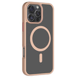 Apple iPhone 16 Pro Kılıf M-safe Şarj Özellikli Mat Arka Yüzey Zore Sio Kapak Siyah