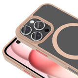 Apple iPhone 16 Pro Kılıf M-safe Şarj Özellikli Mat Arka Yüzey Zore Sio Kapak Koyu Yeşil