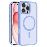Apple iPhone 16 Pro Kılıf M-safe Şarj Özellikli Mat Arka Yüzey Zore Sio Kapak Lila