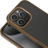 Apple iPhone 16 Pro Kılıf M-safe Şarj Özellikli Parlak Kamera Çerçeveli Zore Kost Kapak Siyah