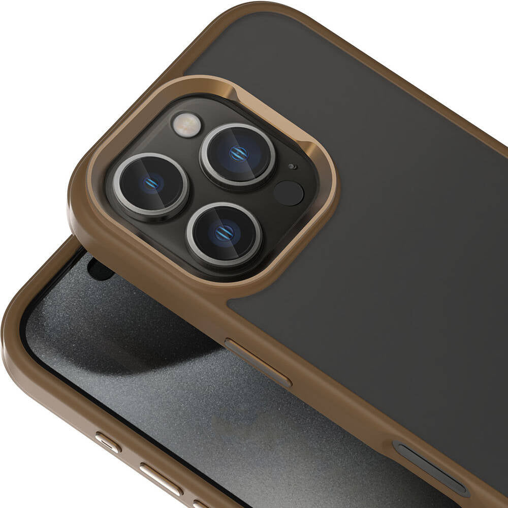 Apple iPhone 16 Pro Kılıf M-safe Şarj Özellikli Parlak Kamera Çerçeveli Zore Kost Kapak Siyah
