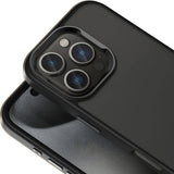 Apple iPhone 16 Pro Kılıf M-safe Şarj Özellikli Parlak Kamera Çerçeveli Zore Kost Kapak Siyah