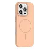 Apple iPhone 16 Pro Kılıf M-safe Şarj Özellikli Zore Ruby Sert Kapak Gri