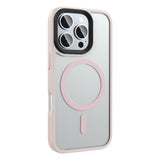 Apple iPhone 16 Pro Kılıf Mat Arka Yüzey Wireless Şarj Özellikli Zore Flet M-safe Kapak Yeşil