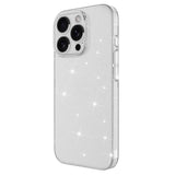 Apple iPhone 16 Pro Kılıf Parlayan Simli Şeffaf Zore Redos Kapak Şeffaf