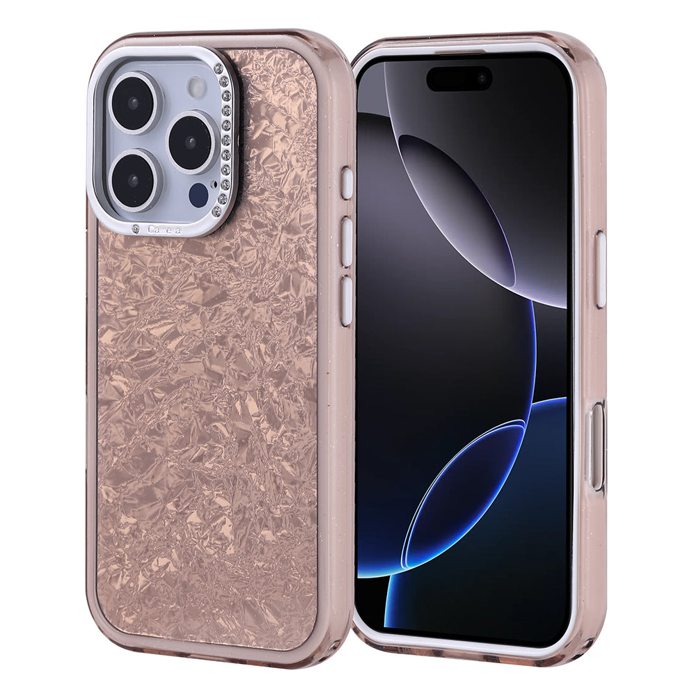 Apple iPhone 16 Pro Kılıf Taşlı Tasarım Zore Kapi Kapak Lila