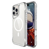 Apple iPhone 16 Pro Kılıf Zore M-safe Şarj Özellikli T-Max M-safe Kapak Şeffaf