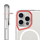 Apple iPhone 16 Pro Kılıf Zore M-safe Şarj Özellikli T-Max M-safe Kapak Şeffaf