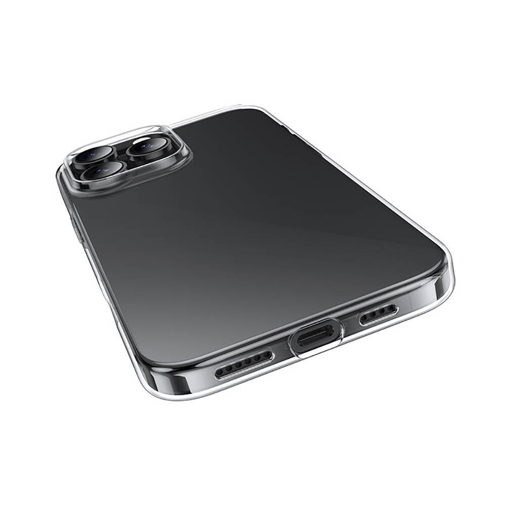 Apple iPhone 16 Pro Kılıf Zore Süper Silikon Kapak Şeffaf