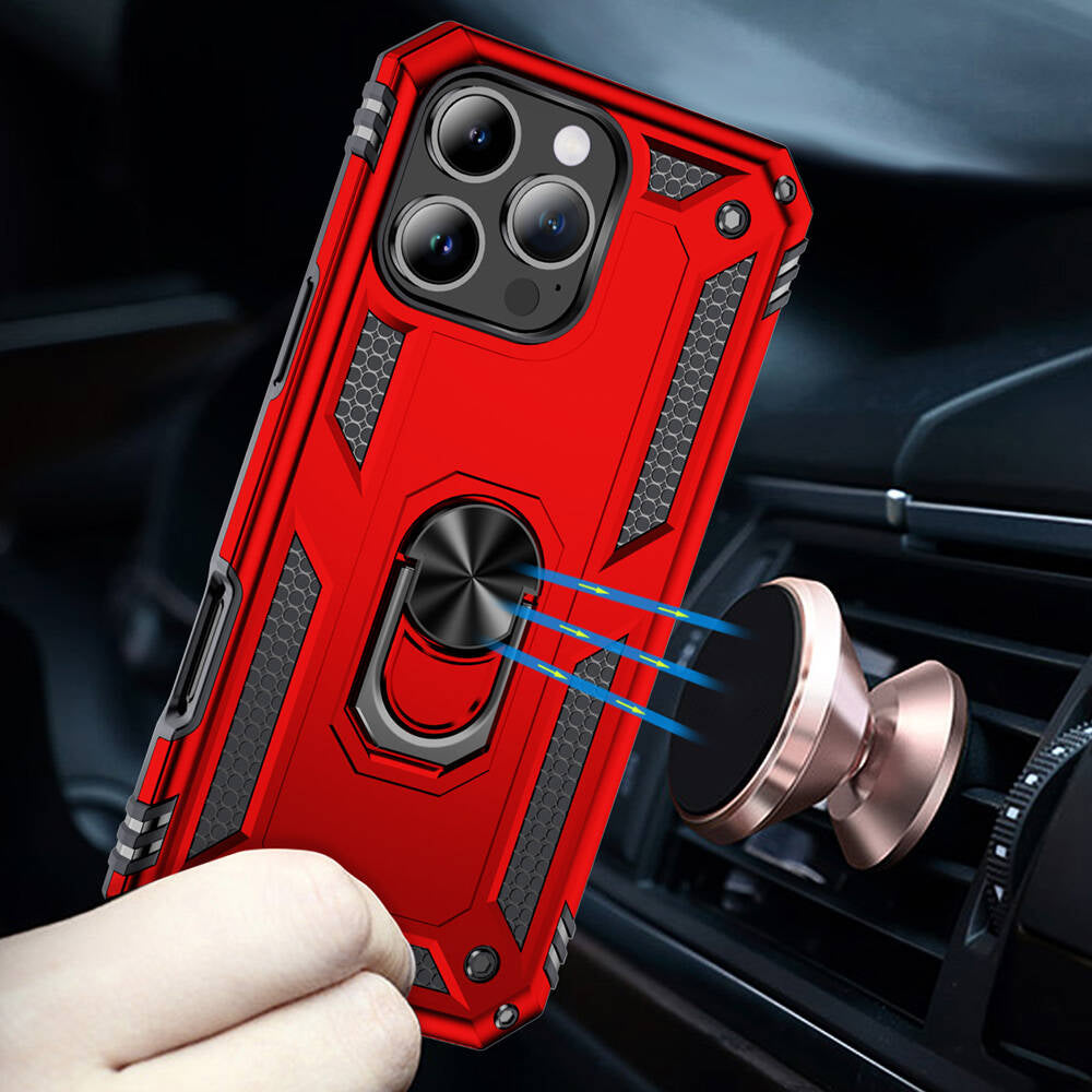 Apple iPhone 16 Pro Kılıf Zore Vega Kapak Kırmızı