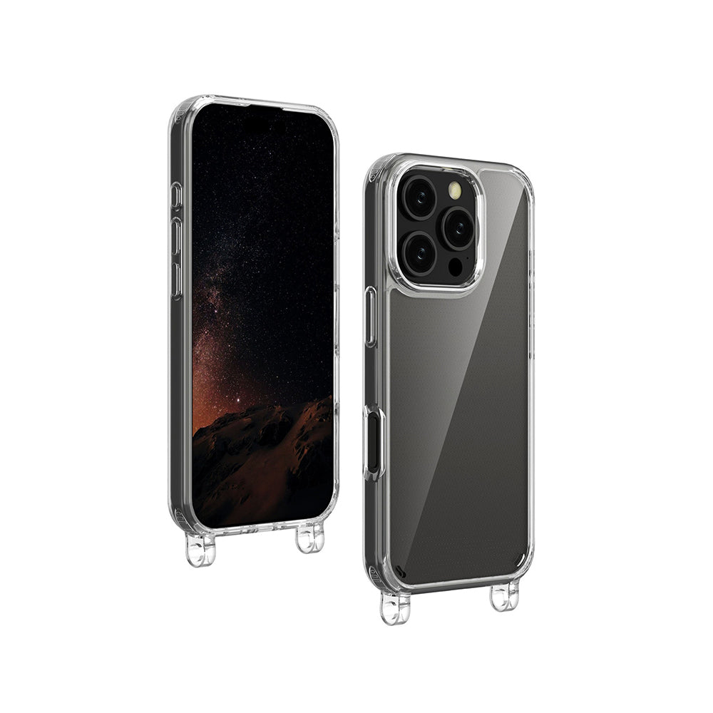 Apple iPhone 16 Pro Kılıf Zore X-Rop Kapak Şeffaf