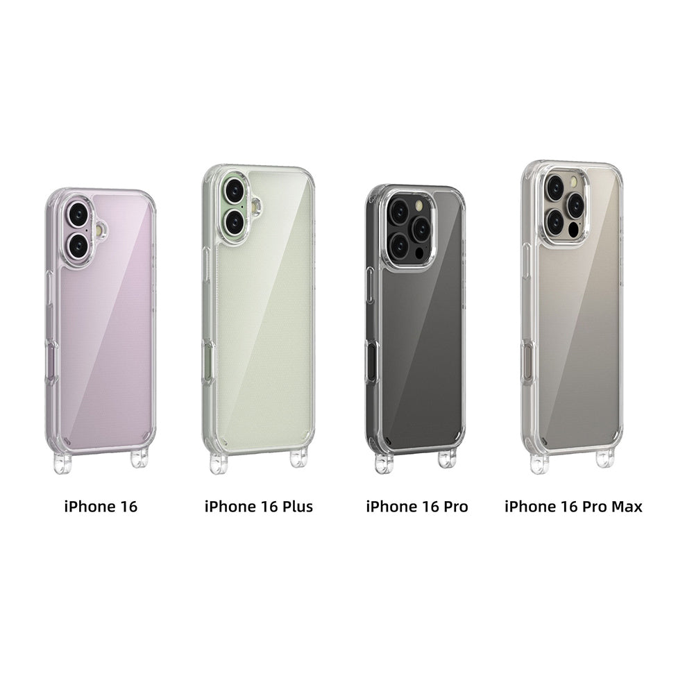 Apple iPhone 16 Pro Kılıf Zore X-Rop Kapak Şeffaf