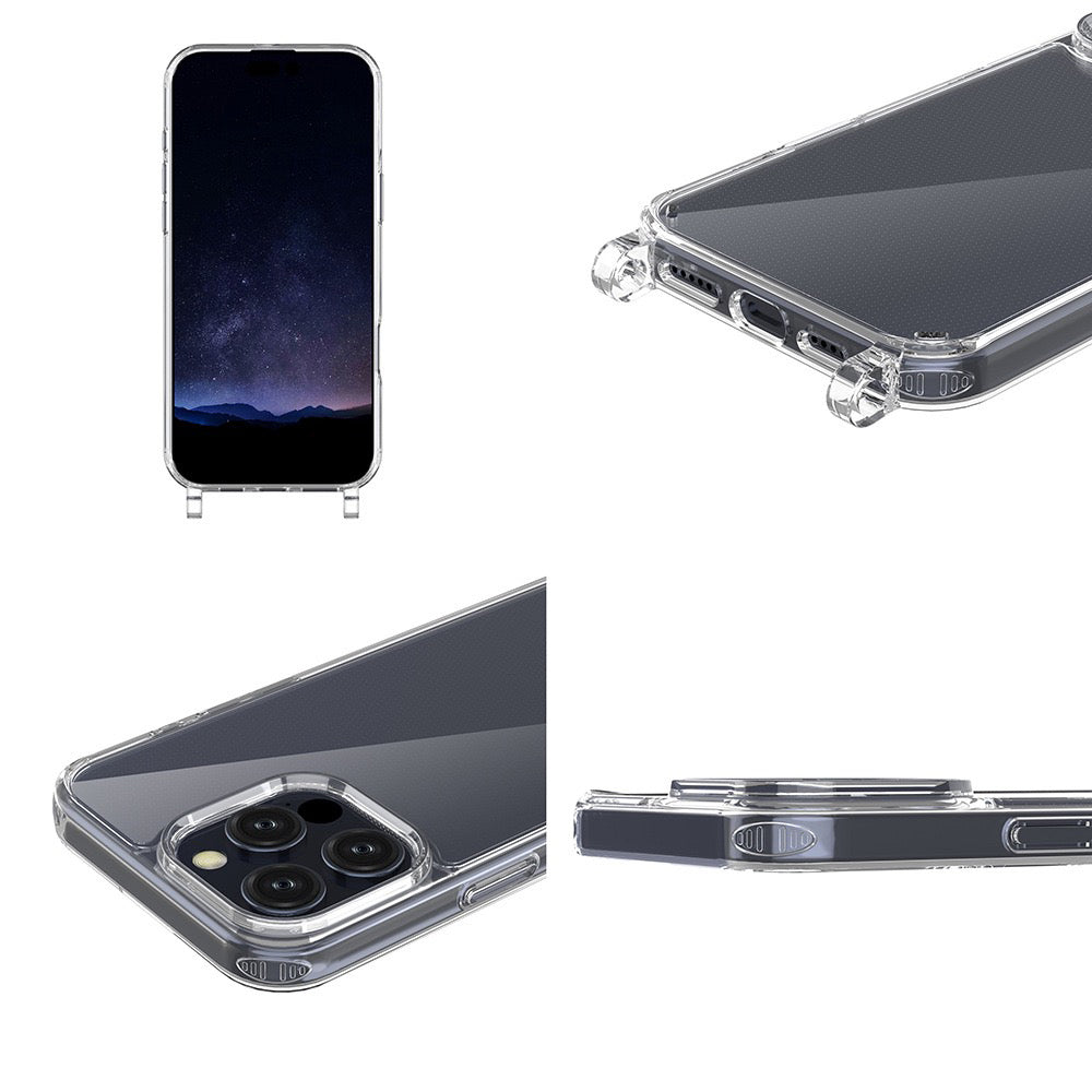 Apple iPhone 16 Pro Kılıf Zore X-Rop Kapak Şeffaf