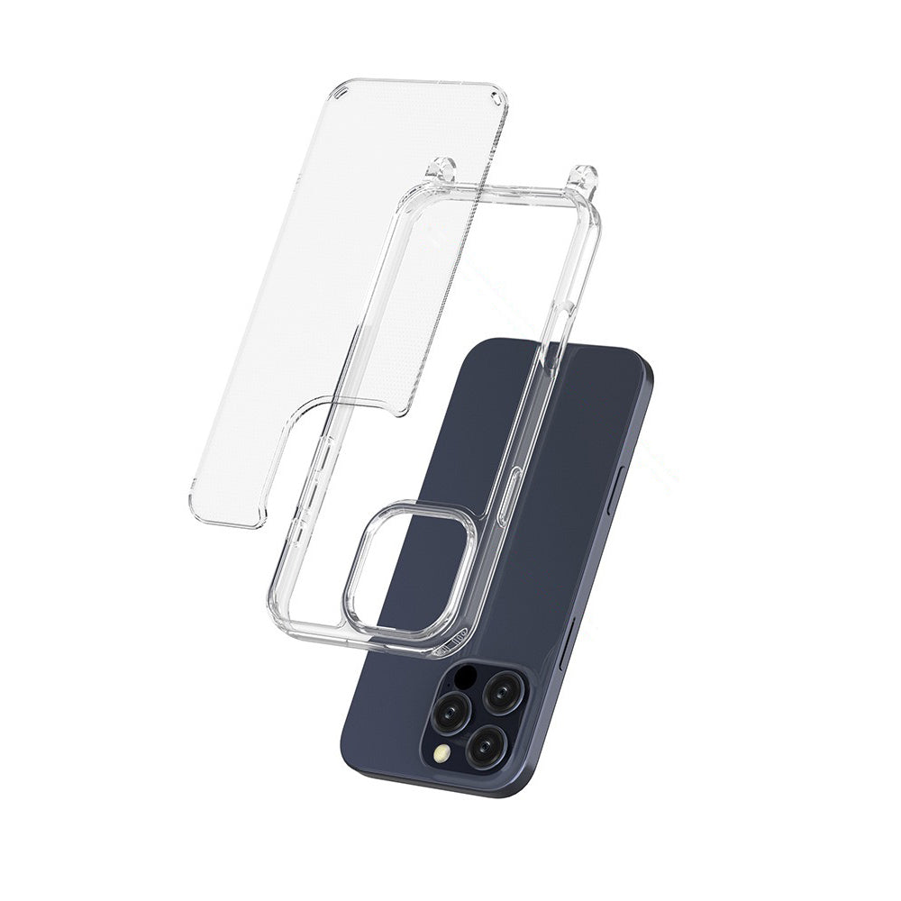 Apple iPhone 16 Pro Kılıf Zore X-Rop Kapak Şeffaf