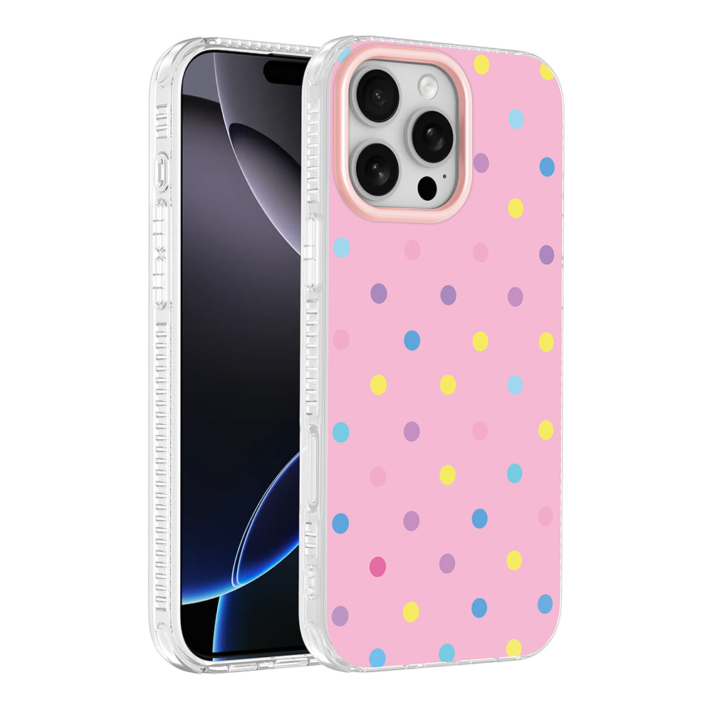 Apple iPhone 16 Pro Max Kılıf Airbag Tasarımlı Zore Potik Sert PC Kapak Pembe