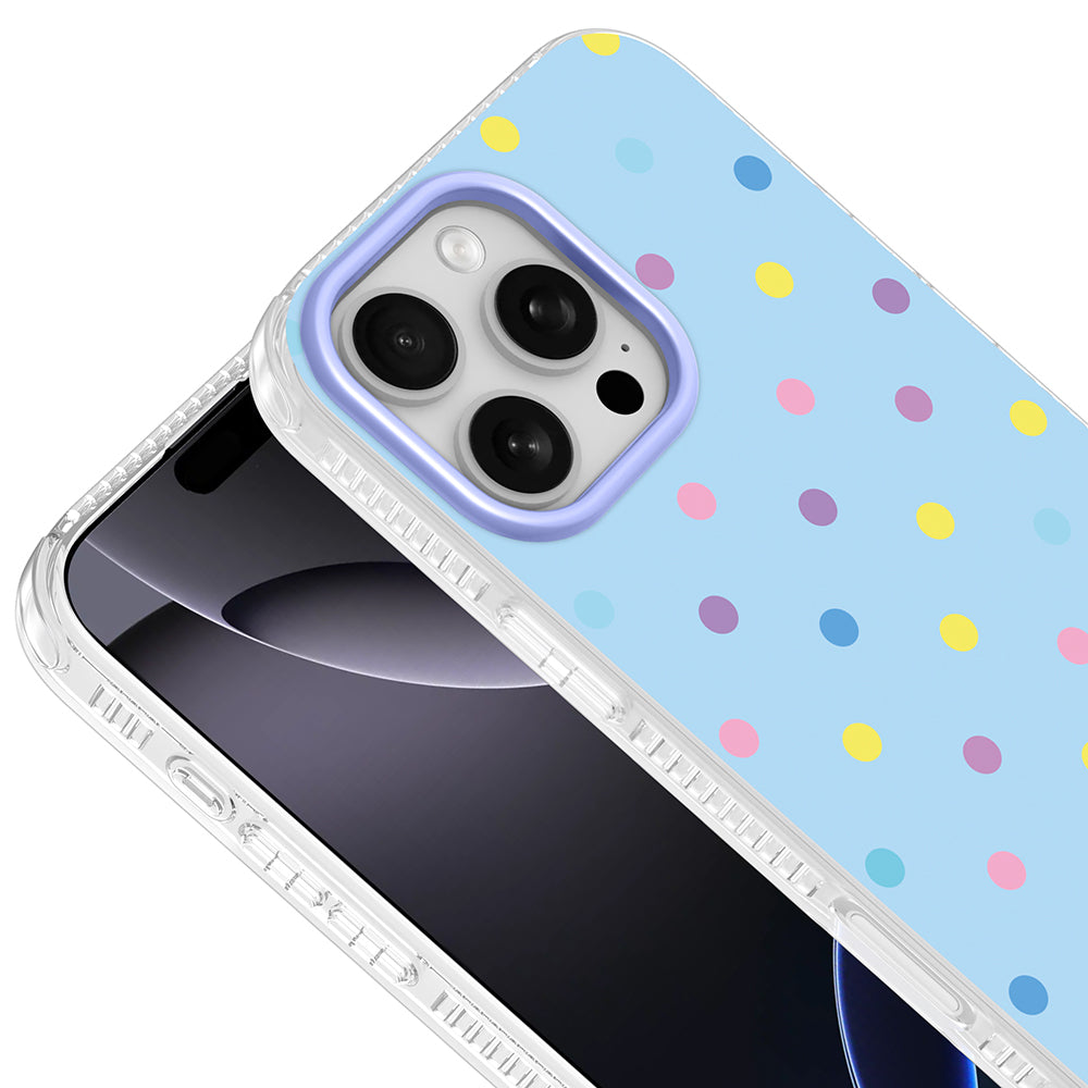 Apple iPhone 16 Pro Max Kılıf Airbag Tasarımlı Zore Potik Sert PC Kapak Mavi