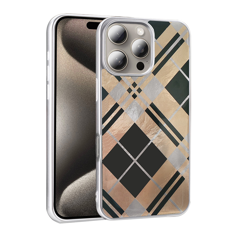 Apple iPhone 16 Pro Max Kılıf Desenli Zore Mep Kapak Gold Leopar