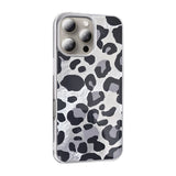 Apple iPhone 16 Pro Max Kılıf Desenli Zore Mep Kapak Gri Leopar