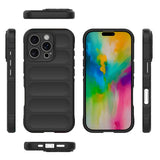 Apple iPhone 16 Pro Max Kılıf Esnek TPU Oyuklu Arka Yüzey Tasarımlı Zore Etnik Silikon Kapak Koyu Yeşil