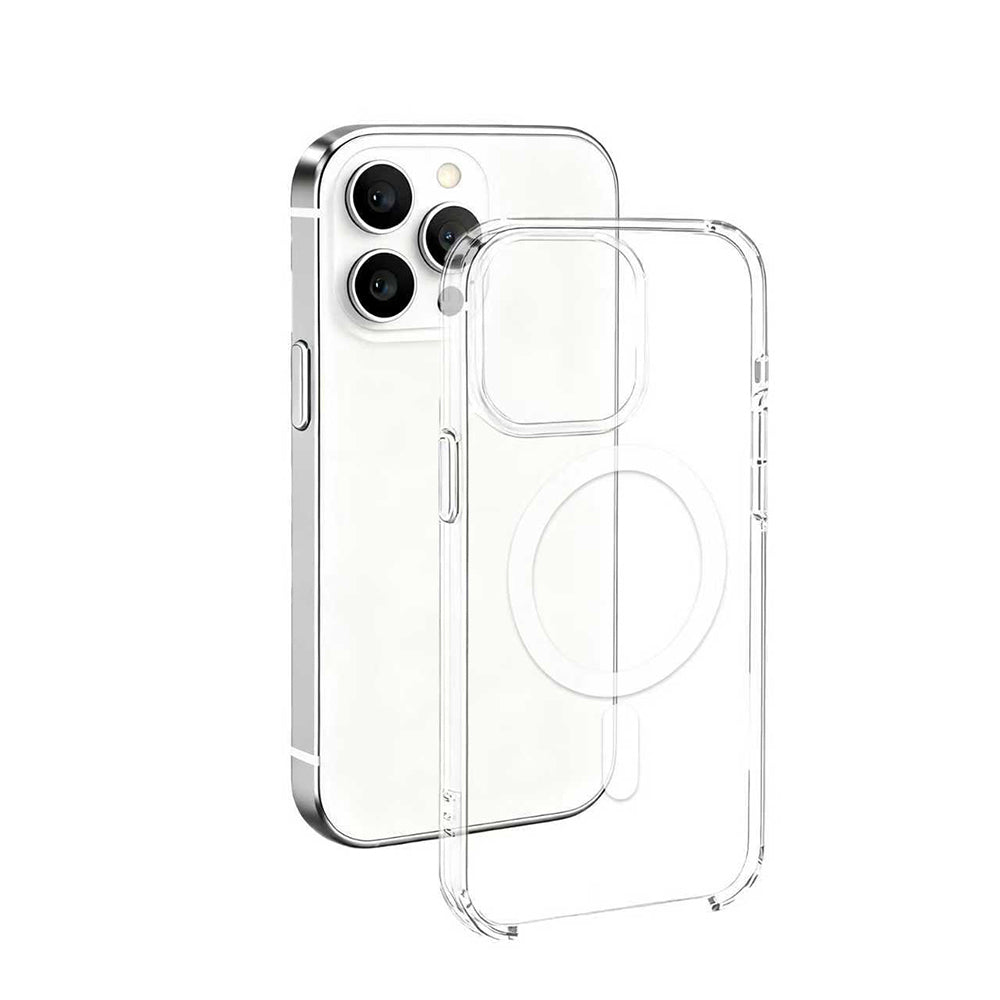 Apple iPhone 16 Pro Max Kılıf IC Çipli Zore Wireless Şarj Özellikli Şeffaf Orjin Kapak Şeffaf