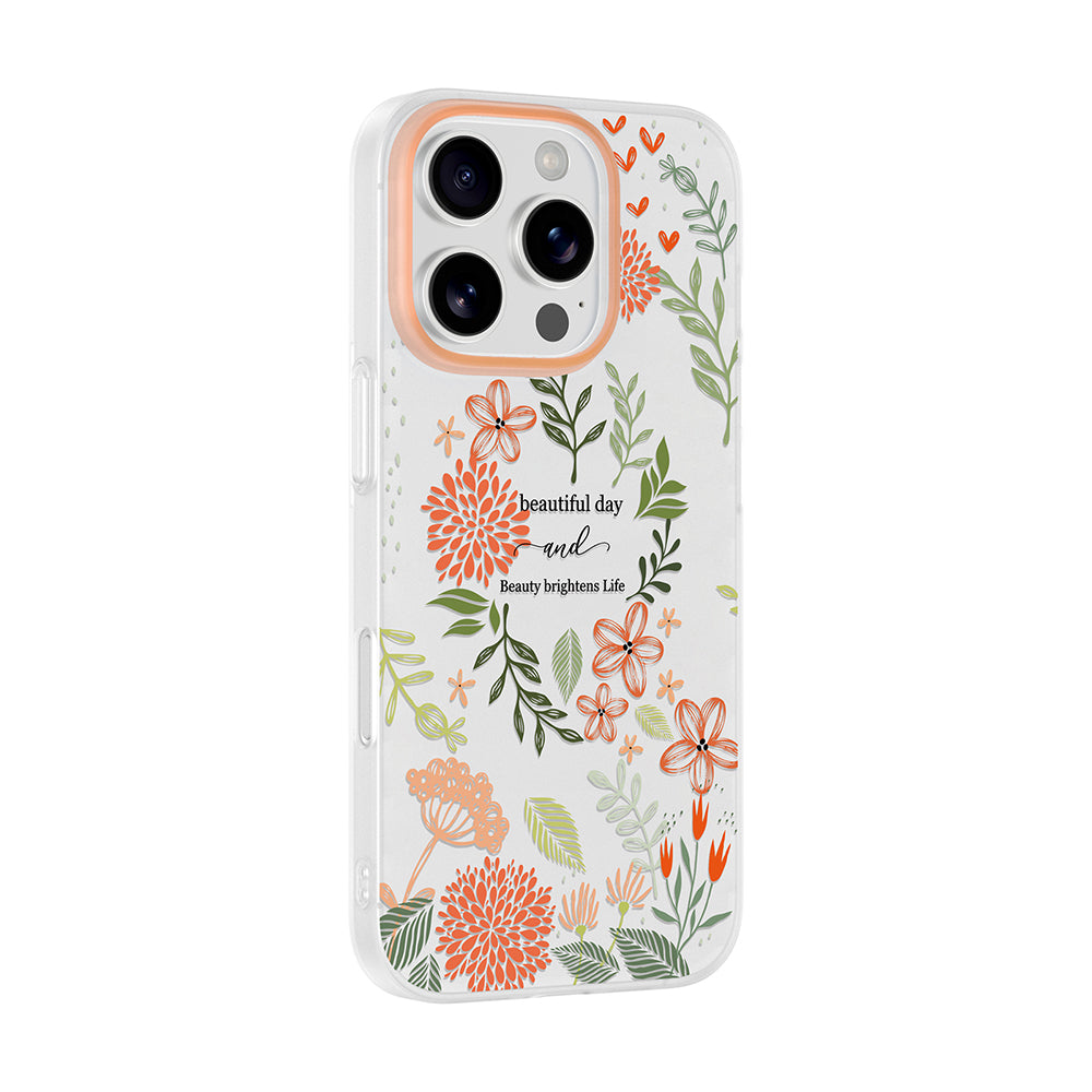 Apple iPhone 16 Pro Max Kılıf Kamera Korumalı Desenli Zore Klip Kapak Beautiful