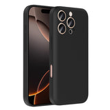 Apple iPhone 16 Pro Max Kılıf Kamera Korumalı Kartlık Hazneli Zore Vitra Kapak Siyah