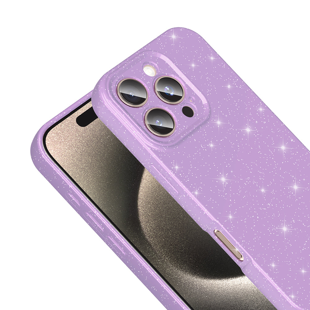Apple iPhone 16 Pro Max Kılıf Kamera Korumalı Simli Lüks Zore Koton Kapak Gümüş