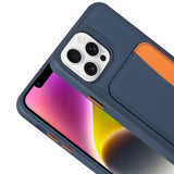 Apple iPhone 16 Pro Max Kılıf Kartlıklı Zore X-Kart Silikon Kapak Siyah