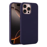 Apple iPhone 16 Pro Max Kılıf M-Safe Şarj Özellikli Kumaş Tasarımlı Zore Miami Sert PC Kapak Derin Mor