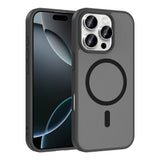 Apple iPhone 16 Pro Max Kılıf M-safe Şarj Özellikli Babet Kapak Siyah