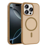 Apple iPhone 16 Pro Max Kılıf M-safe Şarj Özellikli Babet Kapak Desert Gold