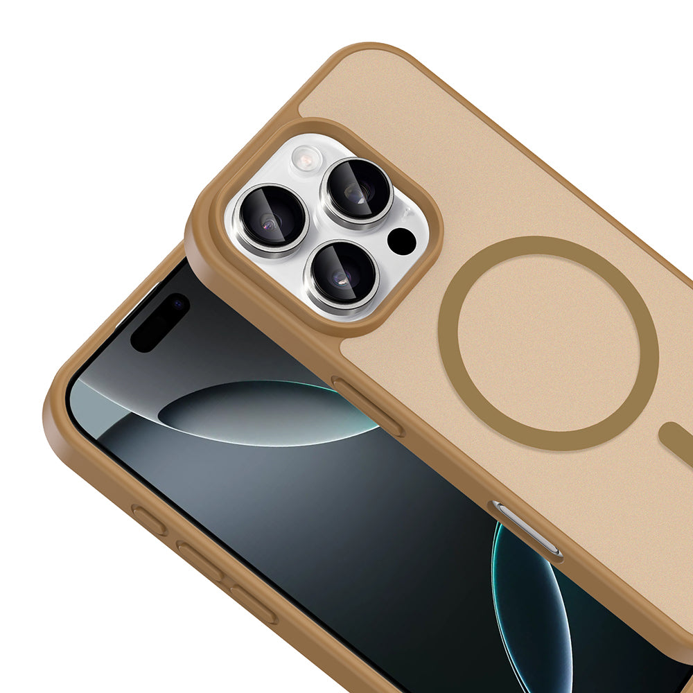 Apple iPhone 16 Pro Max Kılıf M-safe Şarj Özellikli Babet Kapak Siyah