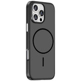 Apple iPhone 16 Pro Max Kılıf M-Safe Şarj Özellikli Zore Lora PC Kapak Siyah