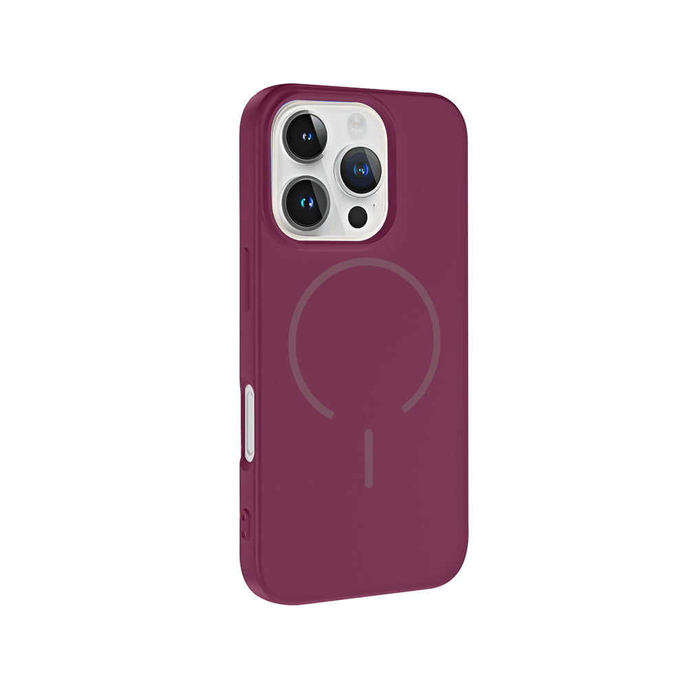 Apple iPhone 16 Pro Max Kılıf M-safe Şarj Özellikli Zore Meta Kapak Siyah