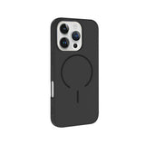 Apple iPhone 16 Pro Max Kılıf M-safe Şarj Özellikli Zore Meta Kapak Titanyum-Gri