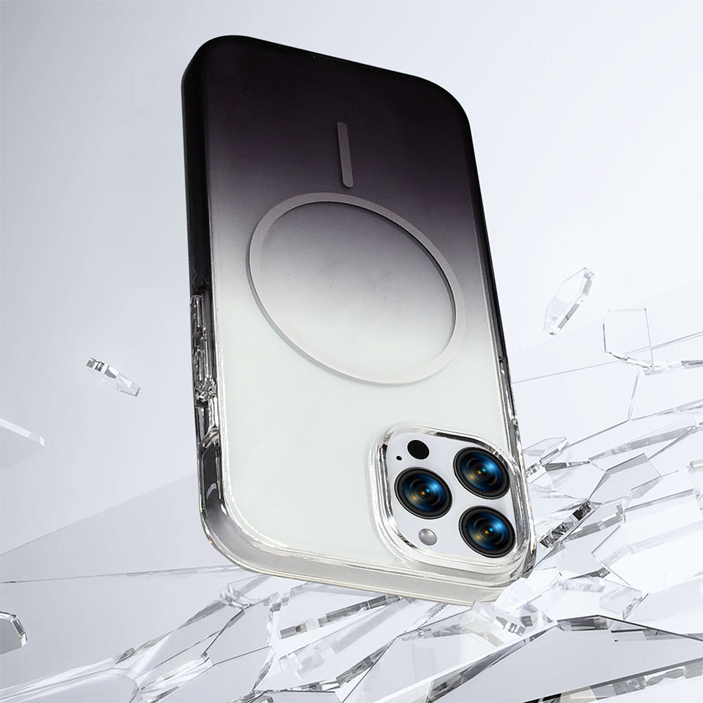 Apple iPhone 16 Pro Max Kılıf M-Safe Şarj Özellikli Zore Septik Silikon Kapak Siyah
