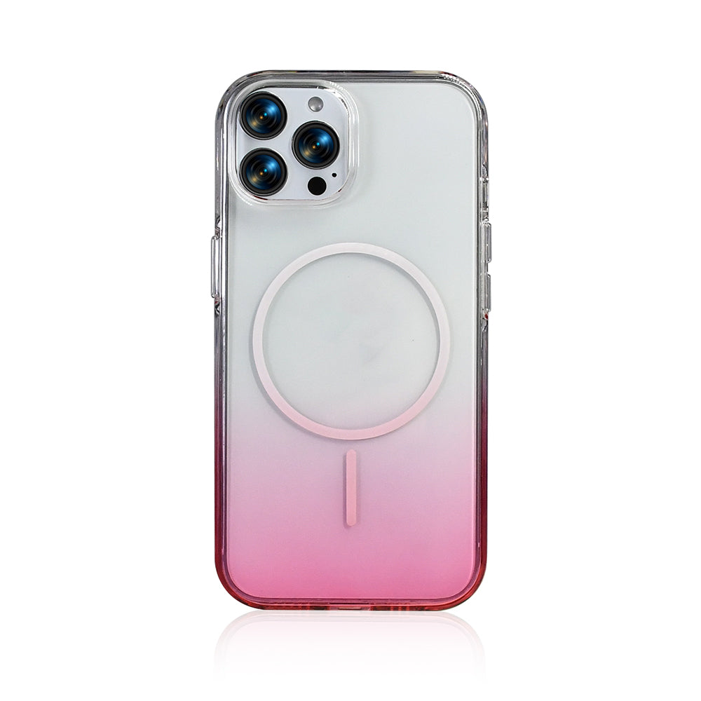 Apple iPhone 16 Pro Max Kılıf M-Safe Şarj Özellikli Zore Septik Silikon Kapak Pembe
