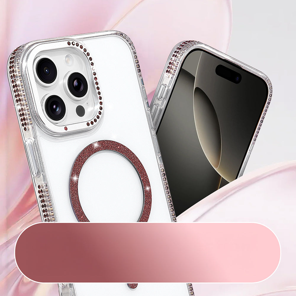 Apple iPhone 16 Pro Max M-safe Şarj Özellikli Tera Silikon Kılıf Mürdüm