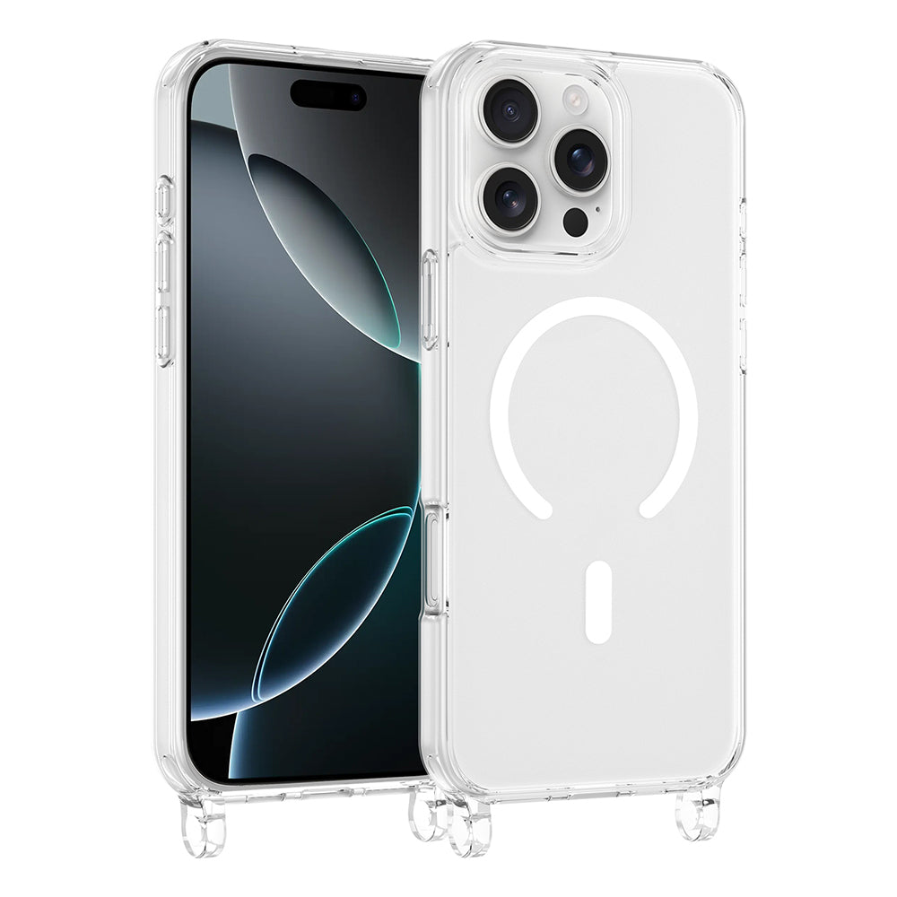 Apple iPhone 16 Pro Max Kılıf M-safe Şarj Özellikli X-Rop Kapak Şeffaf