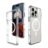 Apple iPhone 16 Pro Max Kılıf M-safe Şarj Özellikli Airbagli Şeffaf Zore İncek Kapak Şeffaf